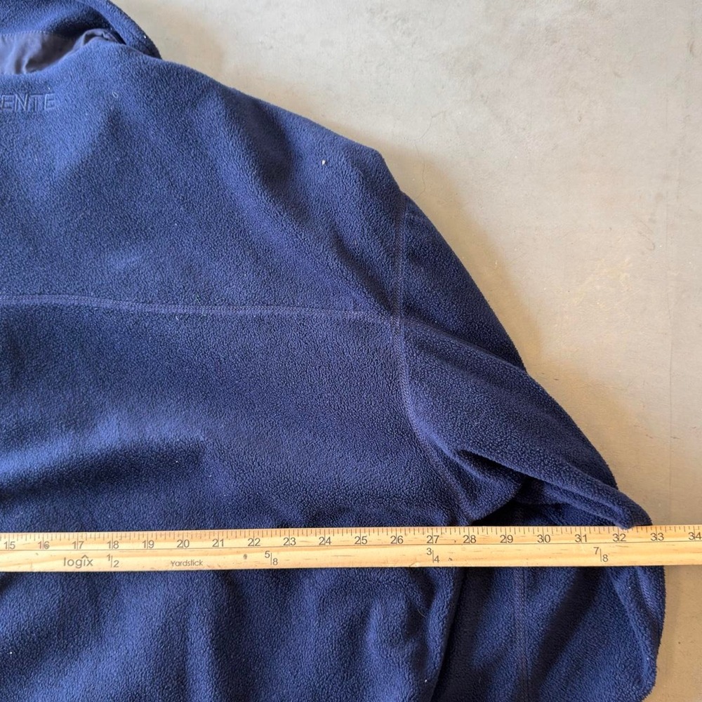 Vintage descente navy blue zip up hiking outdoor bomber fleece - Picture 4 of 5